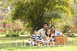Asia Images Group - Family in park with picnic