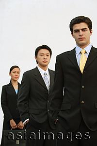 Asia Images Group - Business people standing in a row
